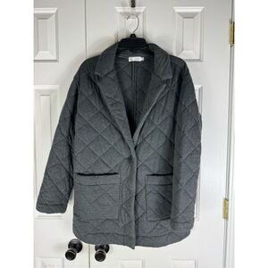 Carve Designs Womens Grey Quilted Jacket Size XS